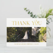 アールデコフェイク金ゴールド | 写真ありがとう サンキューカード (スタンド正面)