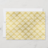 アールデコフェイク金ゴールド | 写真ありがとう サンキューカード (裏面)