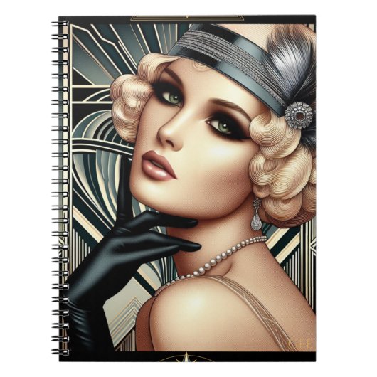 アールデコフェムファタールプランナー ノートブック (正面)