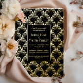 アールデコフォイ結婚ル/記念日/パーティの招待状 箔シーズンカード