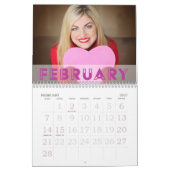 アールデコフォント | 2026写真 カレンダー (2月 2027)