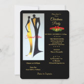 アールデコフォーマルの服装クリスマスパーティの招待状 招待状 (正面)