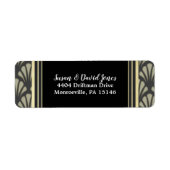 アールデコフォーマル20代ヴィンテージグレーシック ラベル (正面)