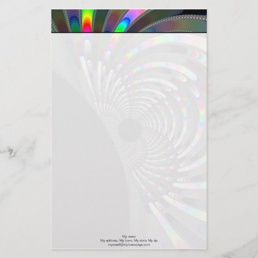 アールデコフラクタル 便箋 (正面)