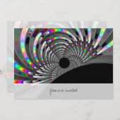 アールデコフラクタル 招待状 (正面/裏面)