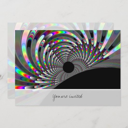 アールデコフラクタル 招待状 (正面/裏面)