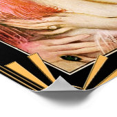 アールデコフラッパー女性のポスター。 ポスター (角)