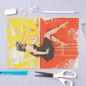 アールデコフラッパー踊りバーシーン1920のギャツビー 薄葉紙 (クラフト)