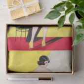 アールデコフラッパー踊りバーシーン1920のギャツビー 薄葉紙 (ギフト)