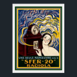 アールデコフランスのラディオラポスター12 x 16 ポスター<br><div class="desc">ニース、ヴィンテージフランスの、デコ広告Radiola 12 x 16</div>
