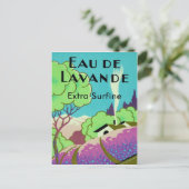 アールデコフランスのラベンダーファーム ポストカード (スタンド正面)