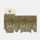 アールデコフレームとシャンデリア黒,金ゴールド結婚ズ フェイバーボックス (折り畳みなし)