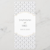 アールデコフレームカスタマイズ可能なメニューカード メニュー (裏面)