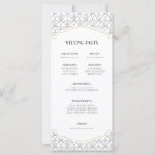 アールデコフレーム結婚式プログラム (裏面)