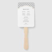 アールデコフレーム結婚式プログラム ハンドファン (裏面)