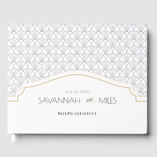 アールデコフレ結婚ームズゲストブック ゲストブック (正面)