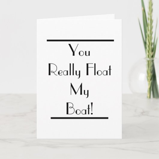 アールデコフロートマイボートカード カード (正面)