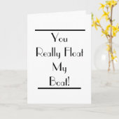 アールデコフロートマイボートカード カード (黄色い花)