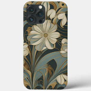 アールデコフローラデザインiPhone / iPadケース iPhone 13 Pro Maxケース