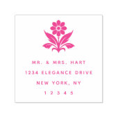 アールデコフローラフラワークラシック差出人住所リッチ セルフインキングスタンプ (デザイン)