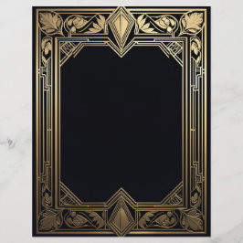 アールデコフローラフレーム レターヘッド