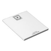 アールデコフローラモングラムノートパッド ノートパッド (アングル)