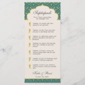 アールデコフローラロータスインディアン&ヒンドー結婚ズ プログラム (裏面)