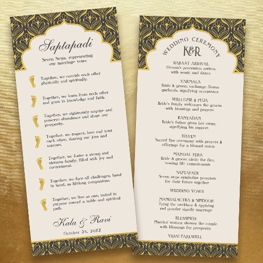 アールデコフローラロータスインディアン&ヒンドー結婚ズ プログラム