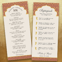 アールデコフローラロータスインディアン&ヒンドー結婚ズ プログラム