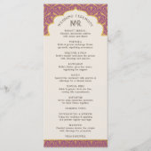 アールデコフローラロータスインディアン&ヒンドー結婚ズ プログラム (正面)