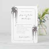 アールデコフローラ結婚式招待状 招待状 (スタンド正面)