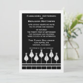 アールデコフローラ結婚式招待状 招待状 (スタンド正面)