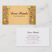 アールデコフローラ花名刺 名刺 (正面/裏面)