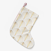 アールデコフローラ：ゴールデンエレガンス。 スモールクリスマスストッキング (正面 (吊り時))