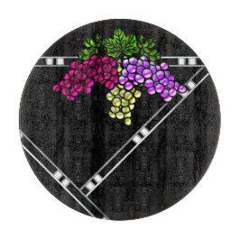 アールデコブドウの黒 カッティングボード