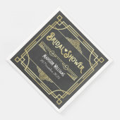 アールデコブライダルシャワーエレガント金ゴールドグレーレトロ (コーナー)