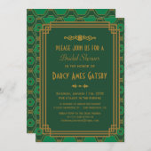 アールデコブライダルシャワー招待状 招待状 (正面/裏面)