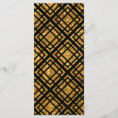 アールデコブラックと金ゴールド結婚のメニュー メニュー (裏面)