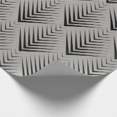 アールデコブラックグレイエレガントボミニマルタン ラッピングペーパー (角)