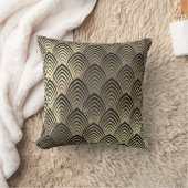 アールデコブラックシャンパイニュ金ゴールドシはかりで測ェルス クッション (ブランケット)