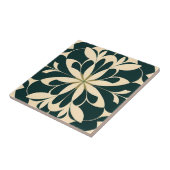 アールデコブラックフローラ タイル (側面)