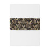 アールデコブラック金ゴールドギャツビー結婚1920年代 招待状ベリーバンド (裏面例)