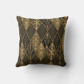 アールデコブラック金ゴールド クッション (裏面)