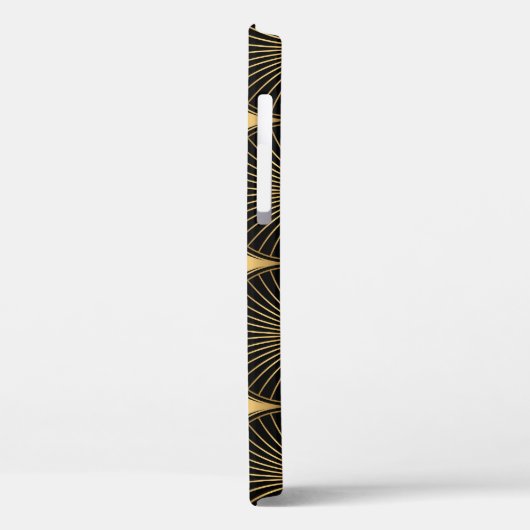 アールデコブラック金ゴールド:シームレスな贅沢 Case-Mate iPhoneケース (裏面 / 左)