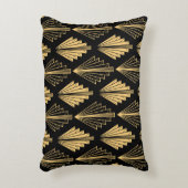 アールデコブラック金ゴールド:シームレス アクセントクッション (正面(垂直))