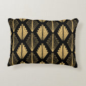アールデコブラック金ゴールド:シームレス アクセントクッション (裏面)