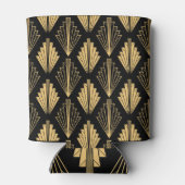 アールデコブラック金ゴールド:シームレス 缶クーラー (裏面)