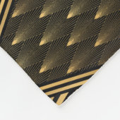 アールデコブラック金ゴールド フリースブランケット (角)