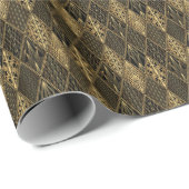 アールデコブラック金ゴールド ラッピングペーパー (ロールコーナー)