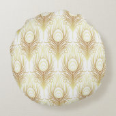 アールデコブラック金ゴールド: 1920年代 ラウンドクッション (裏面)